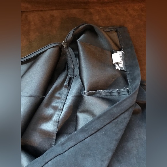 Inflations Black Maxi Back Small Flare At Bottom Light suede material Sz 12 - Picture 7 of 8